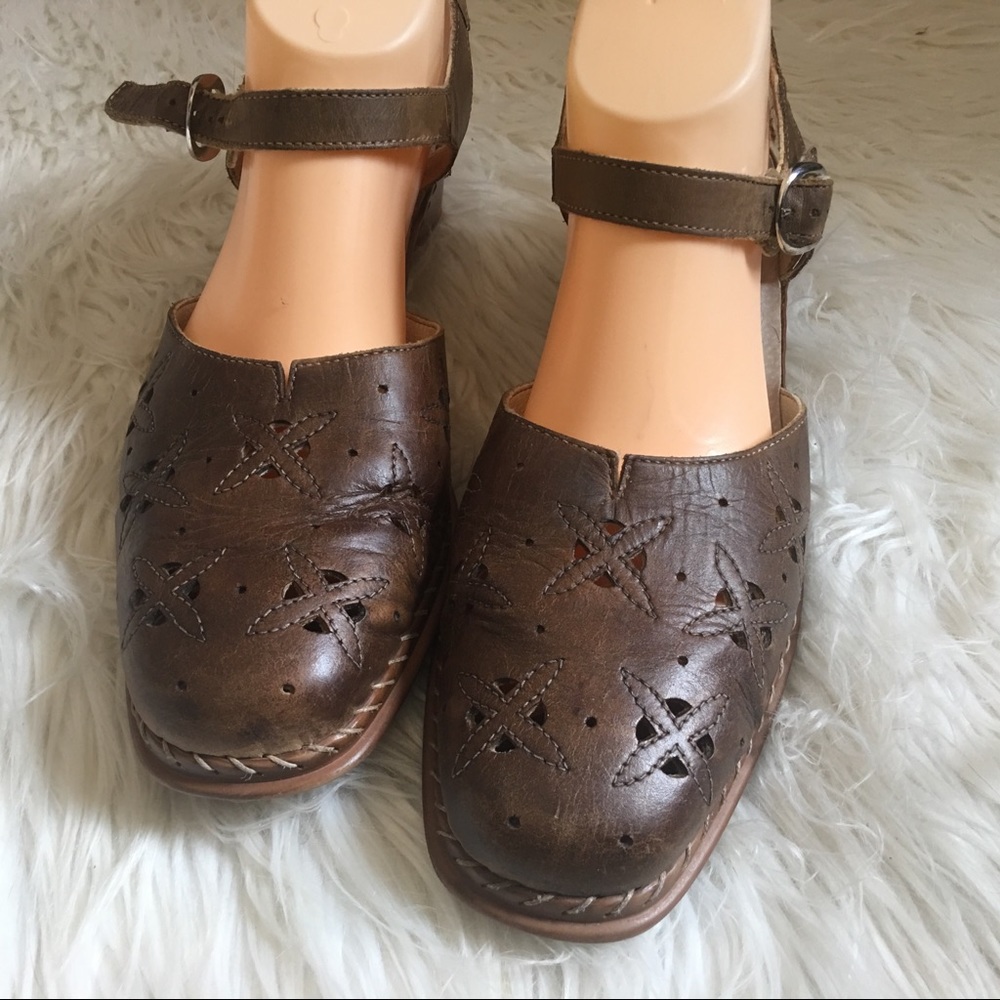 Rieker Brown Leather Women's Shoes